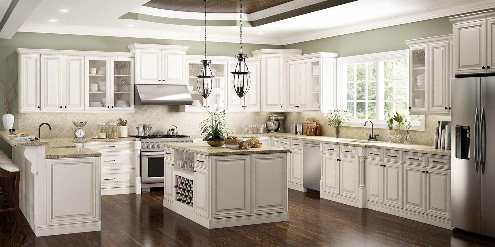 Charleston White Kitchen Cabinets